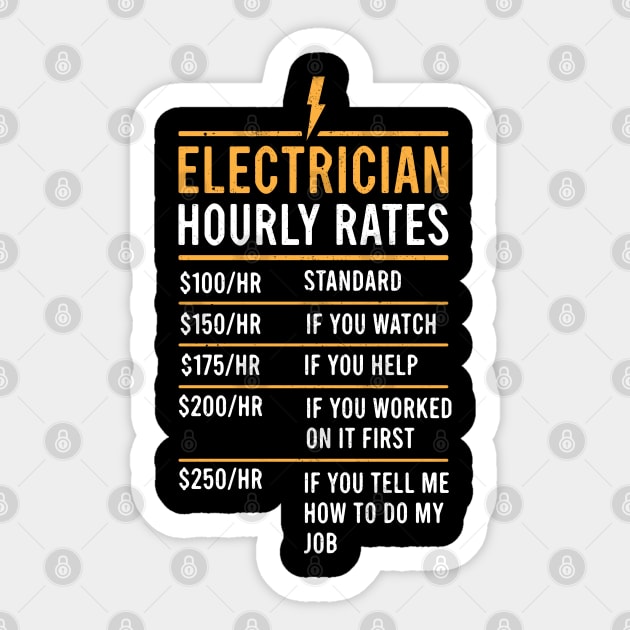 Electrician rates clearance